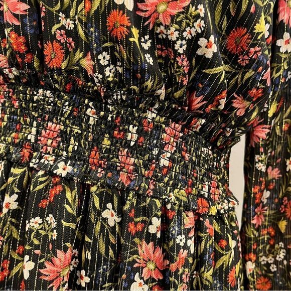 Old Navy Floral Print long sleeve Dress size Medium - Picture 5 of 14
